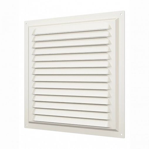 Разъемная вентиляционная решетка Era 2525МЭ Ivory, стальная, с сеткой, 250 x 250 мм фото