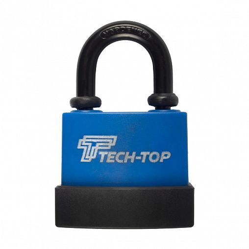 Замок навесной всепогодный Tech-Top T-02, 85 x 56 x 28 мм, 3 ключа фото