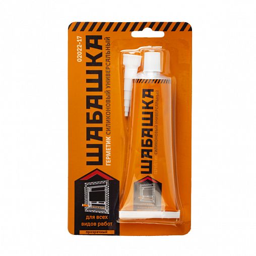 Силиконовый герметик Шабашка, 85 мл, прозрачный фото