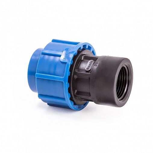 Муфта компрессионная для ПНД труб Lammin, внутренняя резьба, 20 x 3/4" фото