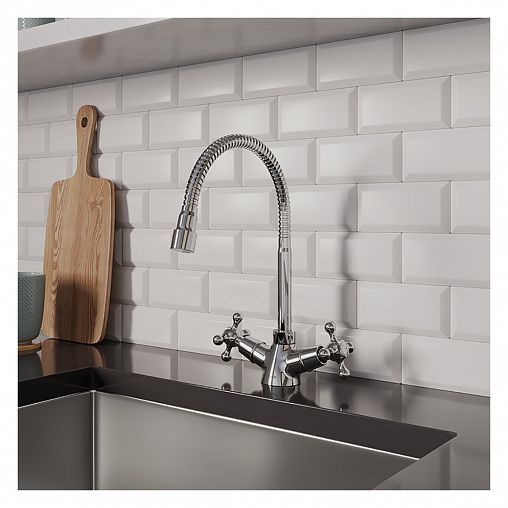 Смеситель для кухни Milardo Duplex, с гибким изливом, хром фото