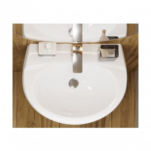 Раковина Sanita Виктория 60 ВКС, 61,6 x 46,5 x 21,5 см, белая фото