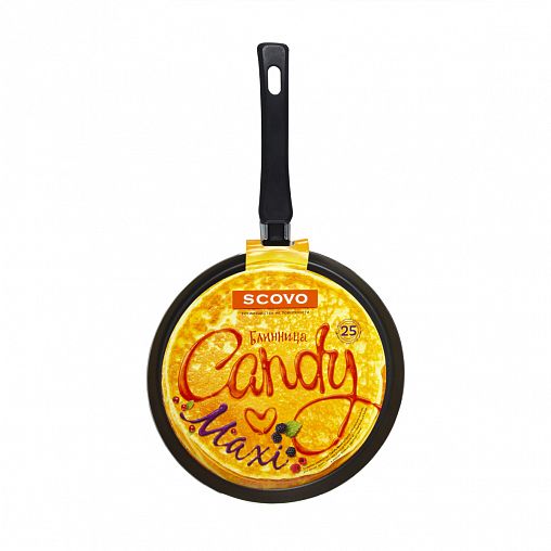 Блинница Scovo Candy Maxi RH-040, с антипригарным покрытием, 25 см фото