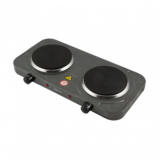 Плита электрическая настольная Homestar HS-1104, 2 конфорки, 1000 Вт фото