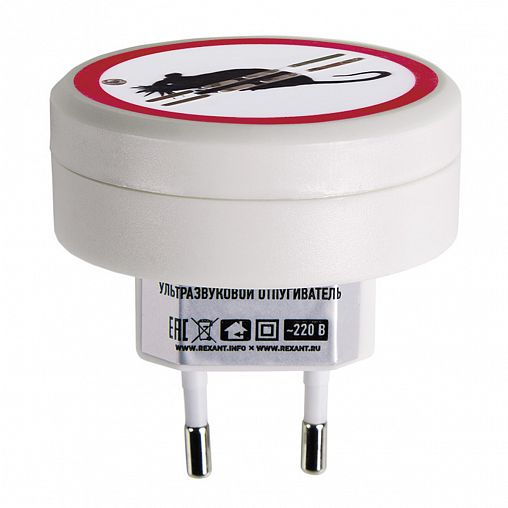 Отпугиватель грызунов Rexant, ультразвуковой, 5 Вт, d 6 x 6 см фото