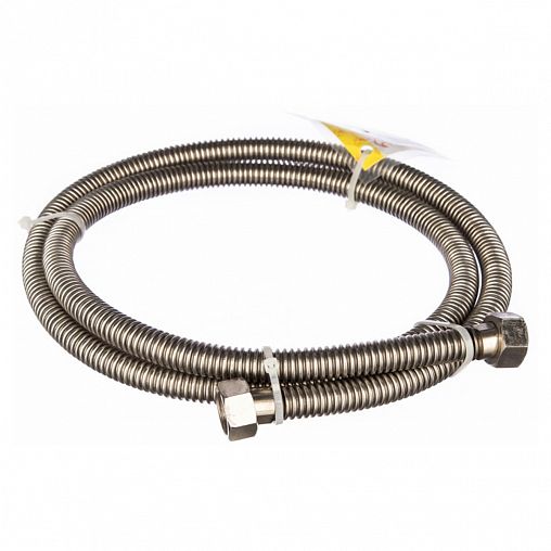 Сильфонная подводка для газа из нержавеющей стали Elka 1/2", 200 см, гайка-гайка фото