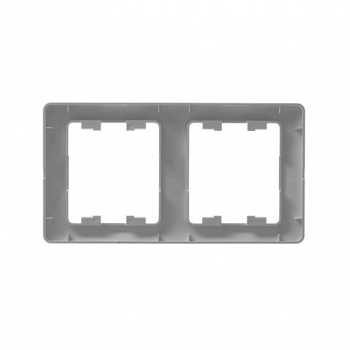 Рамка Systeme (Schneider) Electric Glossa, 2-поста, вертикальная, перламутр фото