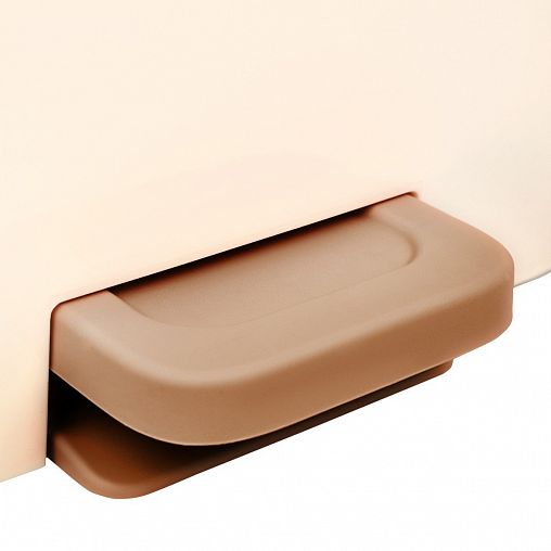 Контейнер для мусора Spin&Clean Step, с педалью и внутренним ведром, 15 л, кофейный фото