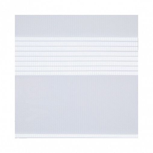 Рулонная штора день-ночь Decofest Бейс, белая, миниролл, 55 x 160 см фото