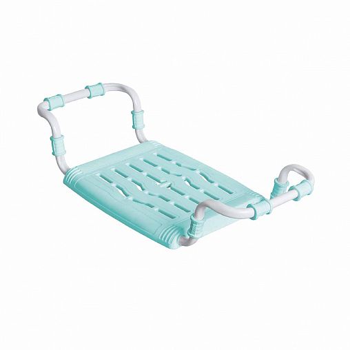 Сиденье в ванну Nika, пластиковое, металлический каркас, бирюзовое фото