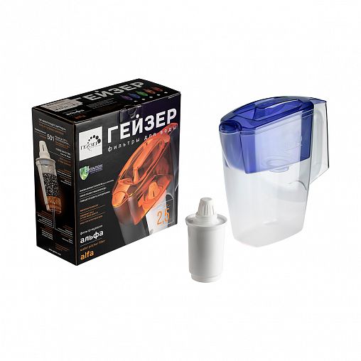 Фильтр-кувшин Гейзер Мини, 2,5 л, синий фото