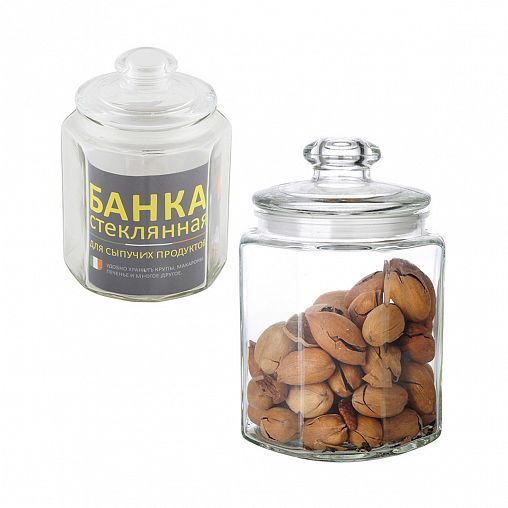 Банка для сыпучих продуктов Mallony Lattina, стеклянная, с крышкой, 1,5 л фото Банка для сыпучих продуктов Mallony Lattina, стеклянная, с крышкой, 1,5 л фото