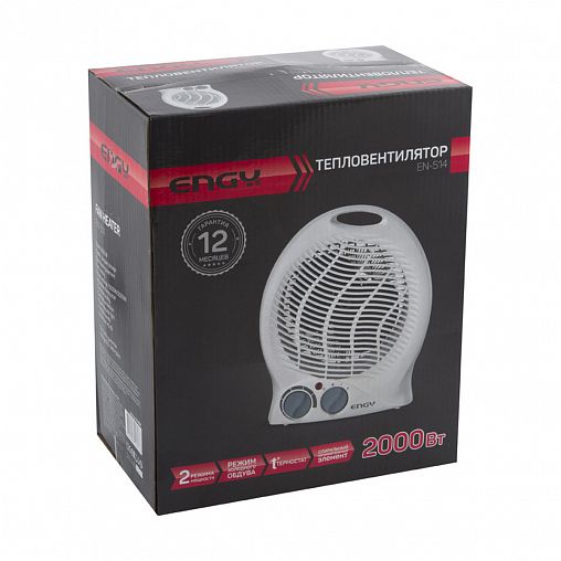Тепловентилятор настольный Engy EN-514, 2 режима, 2000 Вт фото
