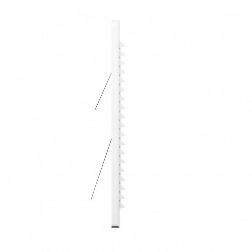 Решетка вентиляционная разъемная Era R2121BV, пластиковая, с обратным клапаном, 210 x 210 мм фото