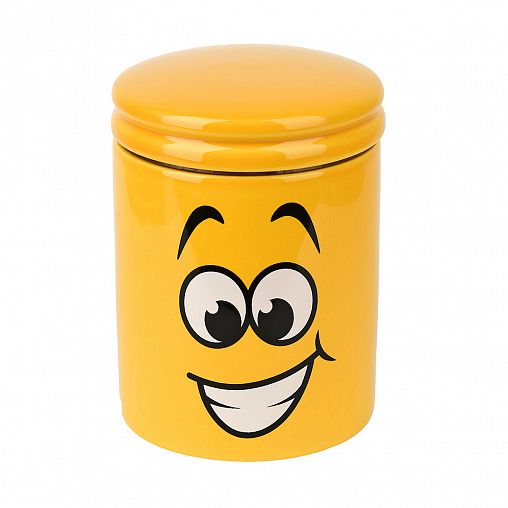 Банка для сыпучих продуктов Dolomite Smile, керамическая, d 10,5 см, 630 мл фото
