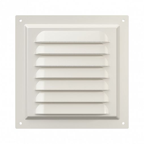 Решетка вентиляционная Era 1515МЭ Ivory, эмалированная сталь, 150 x 150 мм фото