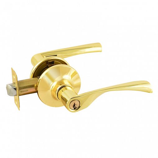 Защелка межкомнатная Нора-М ISPARUS ЗВ2-01, ключ/фиксатор, золото фото