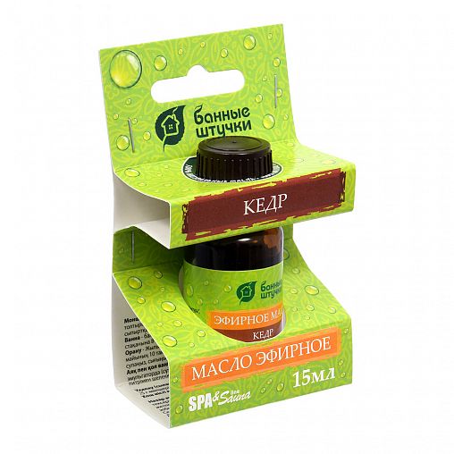 Масло эфирное Банные штучки Spa & Sauna Кедр, 15 мл фото