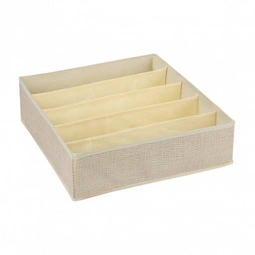 Органайзер для белья Leonord, 32 x 32 x 10 см, бежевый, набор 2 шт фото