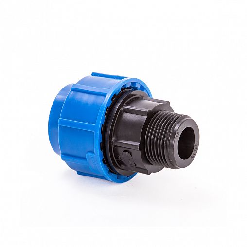 Муфта компрессионная для ПНД труб Lammin, наружная резьба, 25 x 1/2" фото