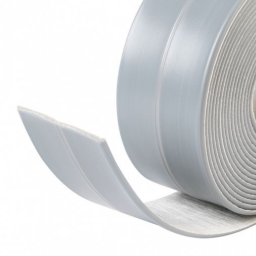 Самоклеящаяся бордюрная лента для ванн Аккурат, 38 мм x 3,35 м, серая фото