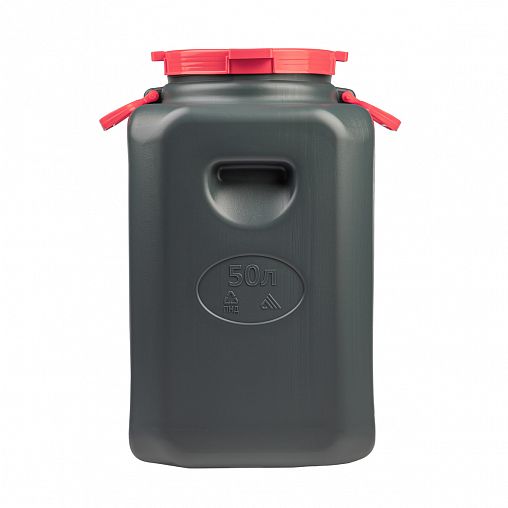 Канистра-бочка пластиковая Альтернатива Эконом, с крышкой и ручками, горловина 215 мм, 50 л фото