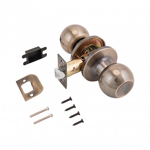 Ручка-защелка Стандарт 607 PS AB, без запирания, бронза фото