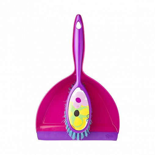 Комплект для уборки Vigar Watercolor, щетка-сметка и совок фото