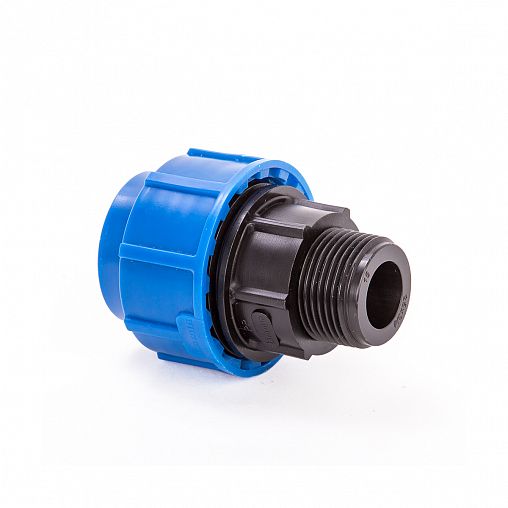 Муфта компрессионная для ПНД труб Lammin, наружная резьба, 32 x 3/4" фото