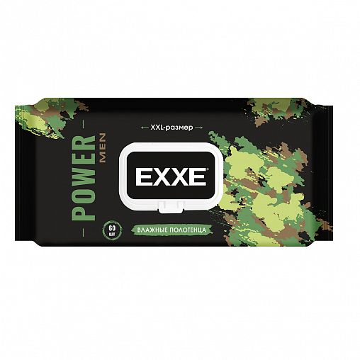 Влажные полотенца EXXE Power Men, 60 шт фото
