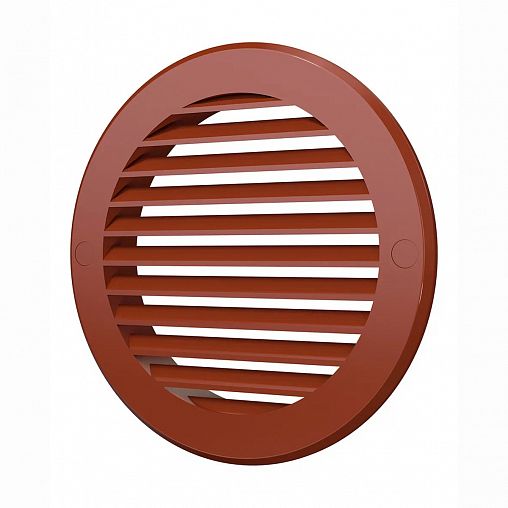 Вентиляционная решетка Era 12РКН терр, пластиковая, с фланцем D 125 мм, D 161 мм фото