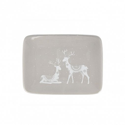 Блюдо сервировочное Dolomite Northland, керамическое, 30,5 x 23 x 2,5 см фото