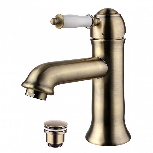 Смеситель для раковины Lemark Villa LM4806B, однорычажный, бронза фото