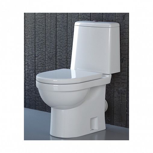 Унитаз напольный ободковый Sanita Luxe Next Comfort, 65 x 34,5 x 77 см, белый фото