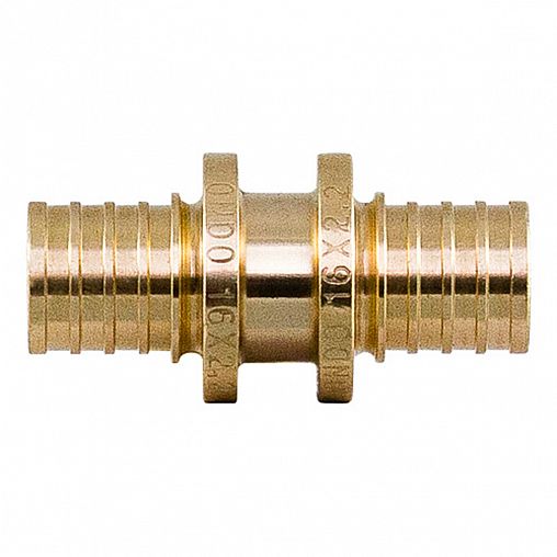 Муфта аксиальная ONDO, латунная, 16 x 16 мм фото