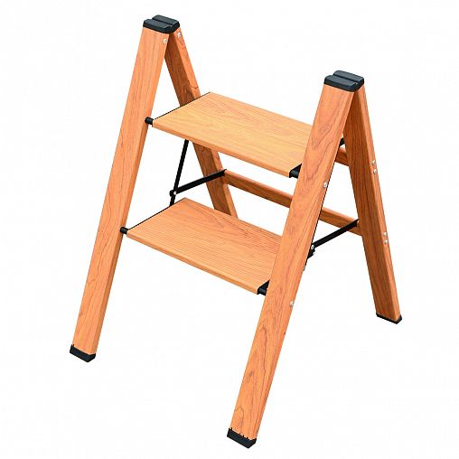 Стремянка алюминиевая Alumet AWD102, 2 широкие ступени, 0,66 м фото