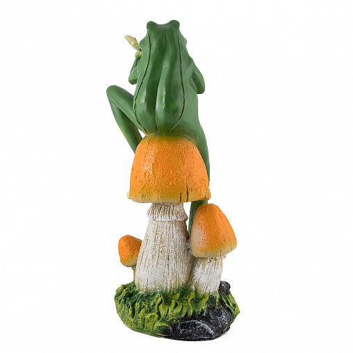 Фигурка садовая Park Лягушка с бабочкой, 21 x 18 x 39 см фото