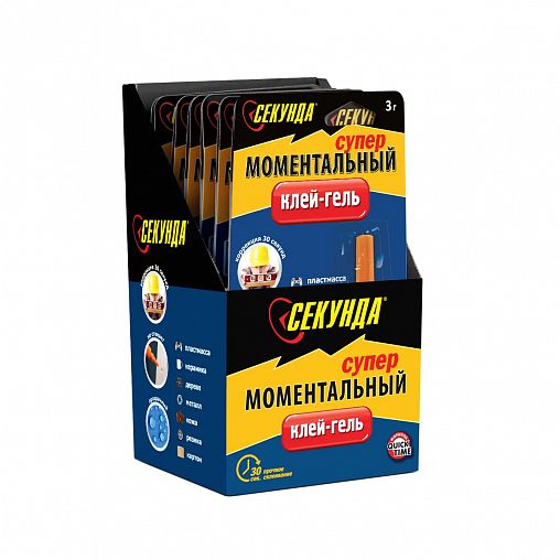 Супер-клей Секунда Моментальный 403-111, гель, 3 г, прозрачный фото