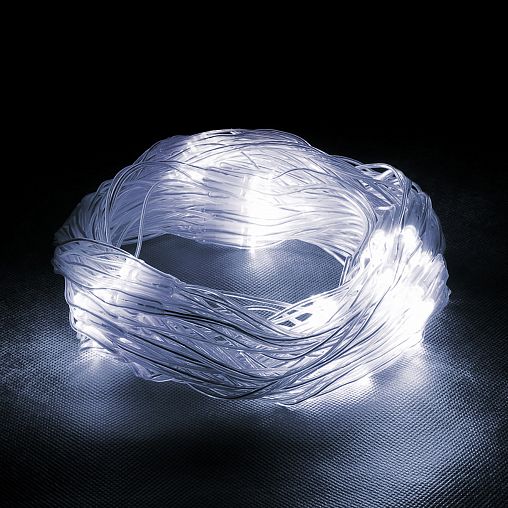 Электрогирлянда-конструктор Vegas Сеть, 144 LED ламп, 1,2 x 1,5 м, холодный свет фото