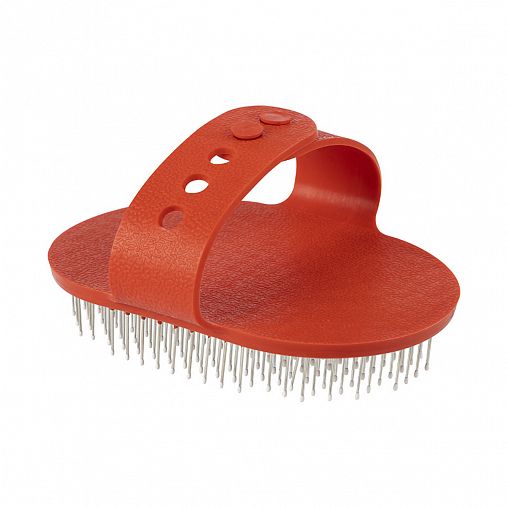 Щетка для вычесывания шерсти Рыжий кот, металлические зубчики, 12 см фото