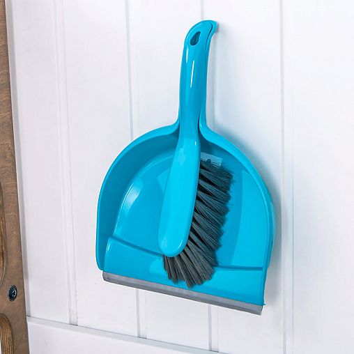 Набор для подметания York Коралл (щетка-сметка + совок с резинкой) фото