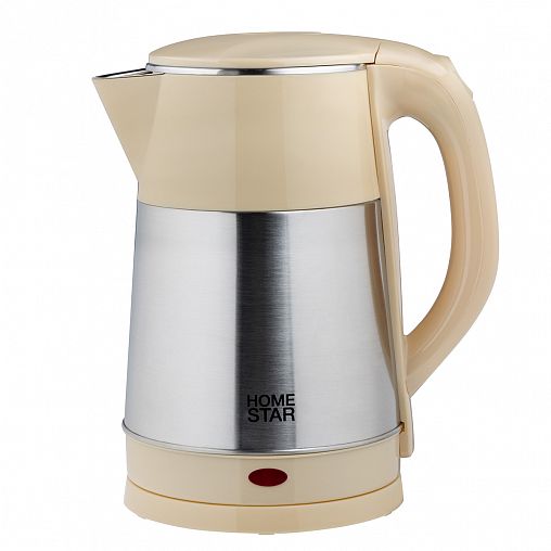 Чайник электрический HomeStar HS-1055, 2,3 л, бежевый фото