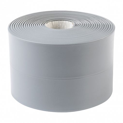 Самоклеящаяся бордюрная лента для ванн Аккурат, 60 мм x 3,35 м, серая фото