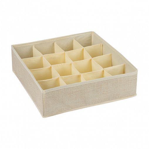 Органайзер для белья Leonord, 32 x 32 x 10 см, бежевый, набор 2 шт фото