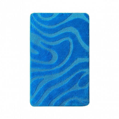 Коврик в ванную и туалет L Cadesi Lemis, 50 x 80 + 50 x 40 см, полипропилен, голубой фото