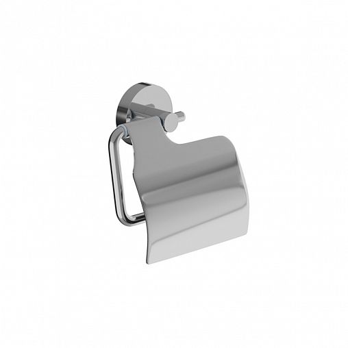 Держатель для туалетной бумаги IDDIS Sena, настенный, с крышкой, хром фото