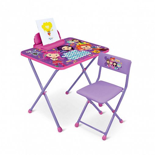 Комплект детской мебели Nika Сказочный патруль, стол + стул, сиреневый фото