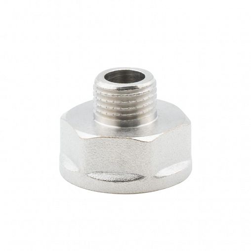 Переходник латунный никелированный Alato внутренняя-наружная резьба 1/2" x 1/4" фото