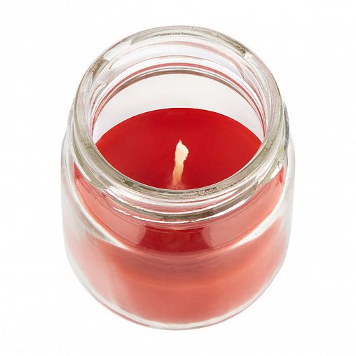 Свеча в банке Волшебная страна Сладкая клубника, красная фото