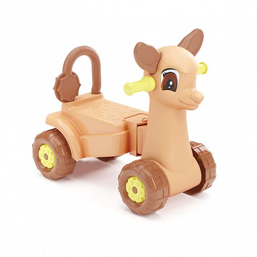 Каталка-толокар Plast Land Олененок, коричневая фото